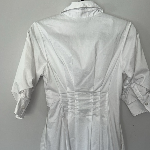 Jonathan Simkhai Signature Jazz Midi Shirt Dress White - Picture 12 of 14